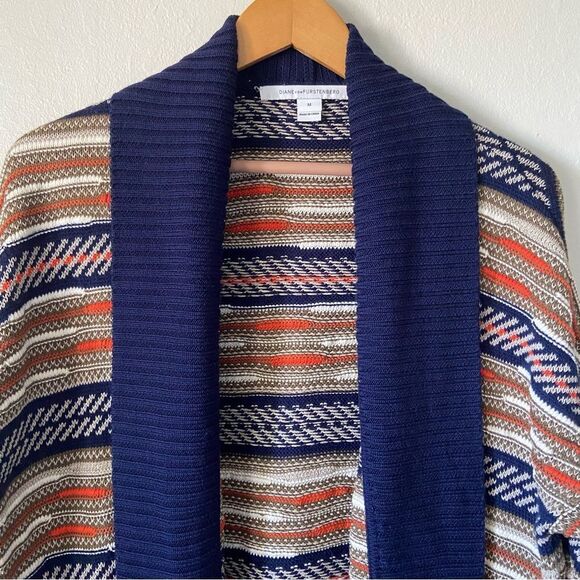 Diane von Furstenberg Taletha Mixed Knit Cardigan - Picture 7 of 16